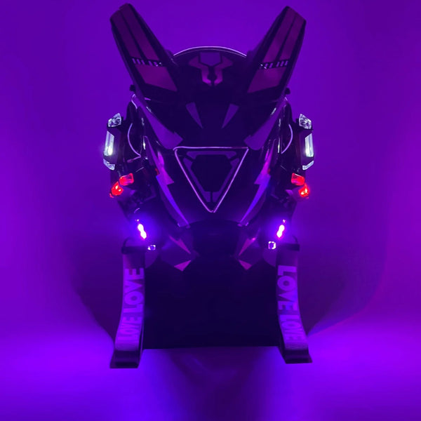 Purple Cyberpunk Helmet | CYBER TECHWEAR®