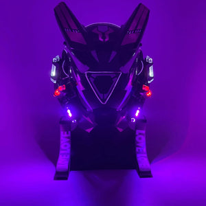 Purple Cyberpunk Helmet | CYBER TECHWEAR®