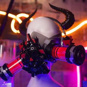 Red Cyberpunk Gas Mask | CYBER TECHWEAR®