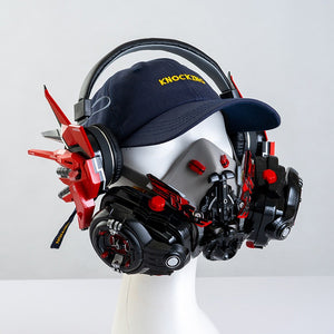 Red Cyberpunk Mask | CYBER TECHWEAR®