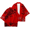 Hombres kimono rojo