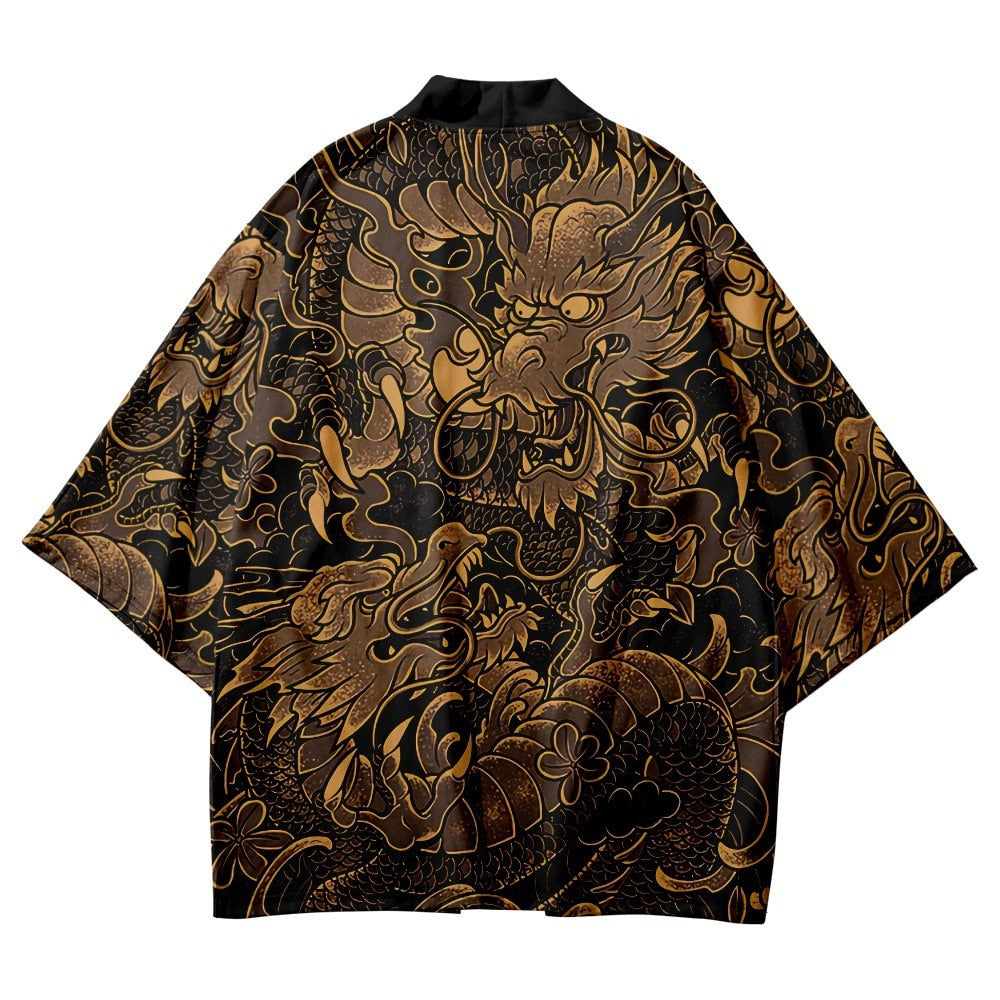 Male Kimono Gold Dragon - The perfect way to add a touch of luxury to ...