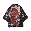Dragón rojo kimonos para hombre