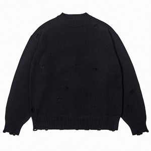 Ripped Techwear Sweaters Harajuku