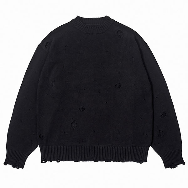 Ripped Techwear Sweaters Harajuku