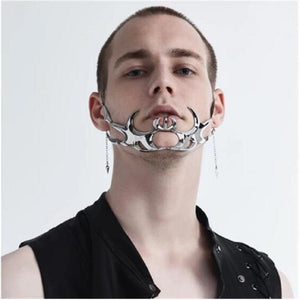 Silver Cyberpunk Mask