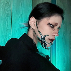 Silver Cyberpunk Mask