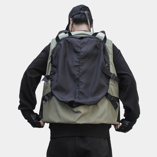 Sleeveless Backpack Jacket Techwear