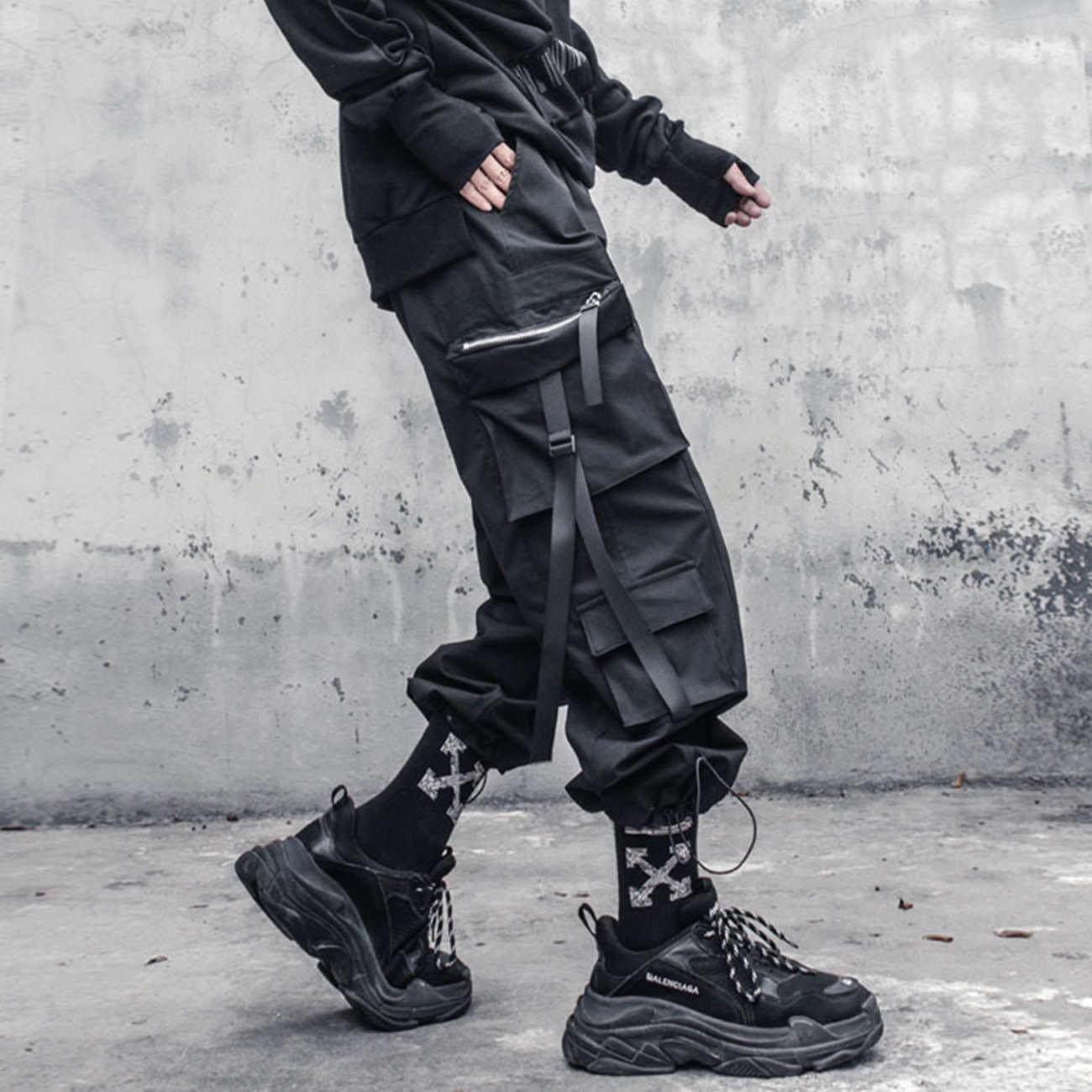 Chain Techwear Pants | Cyber Techwear XXL