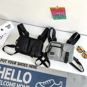 Tactical Chest Bag Black | CYBER TECHWEAR®