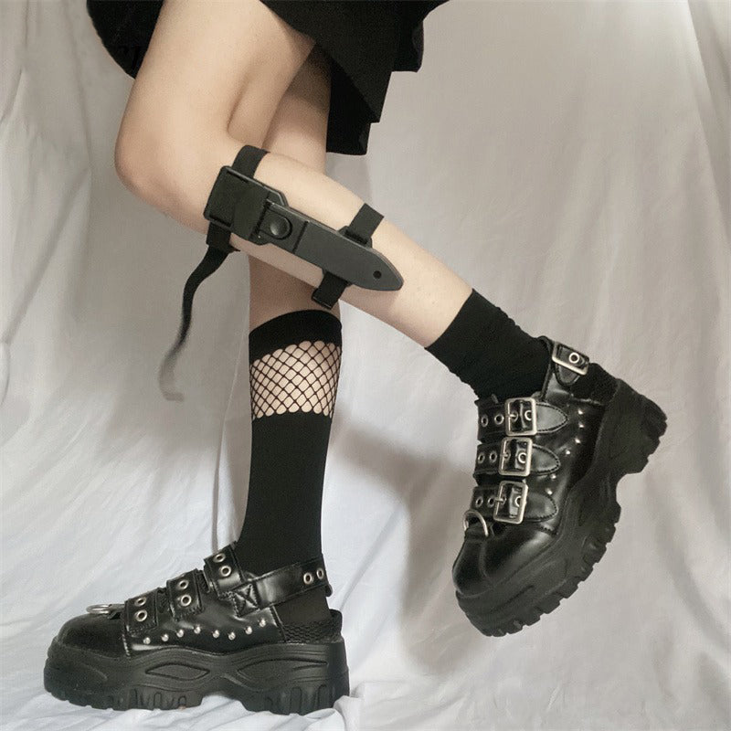 Tech Leg Black Techwear Leg Harness | CYBER TECHWEAR®