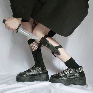 Black Techwear Leg Harness | CYBER TECHWEAR®