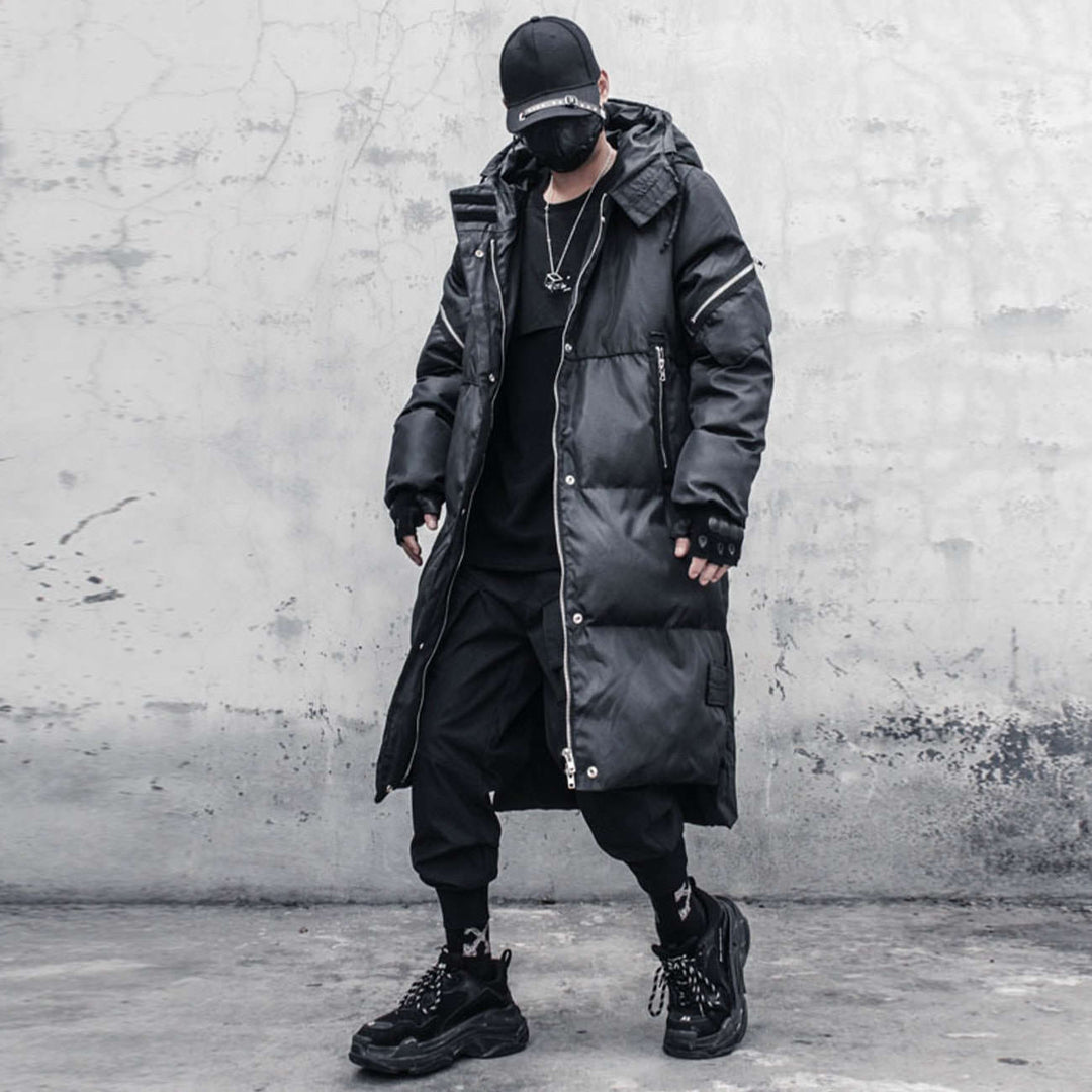 Techwear Padded Long Parka – CYBER TECHWEAR