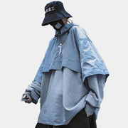 Sudadera con capucha impermeable Techwear