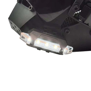 White Cyberpunk Helmet Lamp  CYBER TECHWEAR®