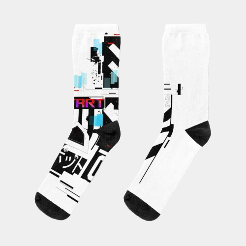 White Cyberpunk Socks