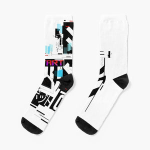 White Cyberpunk Socks | CYBER TECHWEAR®