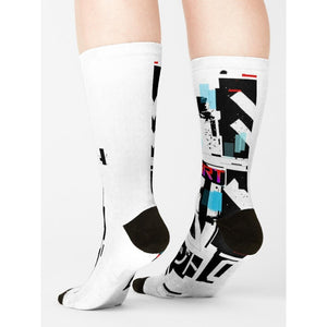 White Cyberpunk Socks