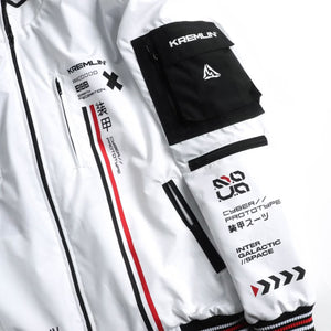 White Cyberpunk Techwear Jacket