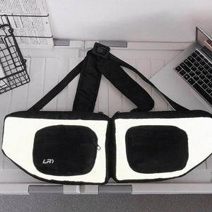 White Reflective Chest Bag | CYBER TECHWEAR®