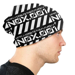 White Stripes Techwear Beanie | CYBER TECHWEAR®