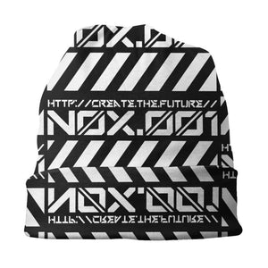 White Stripes Techwear Beanie | CYBER TECHWEAR®
