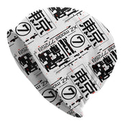 Gorro Techwear en blanco y rojo
