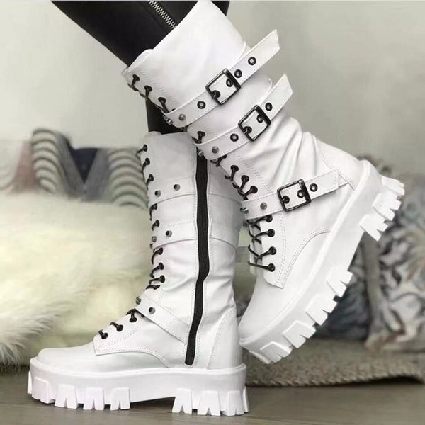 Techwear White Boots