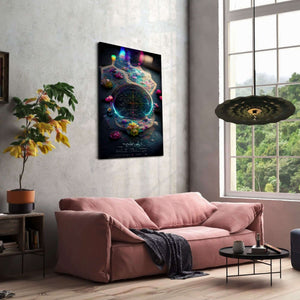 Wormhole Cartography Canvas -Techwear Art | CYBER TECHWEAR®