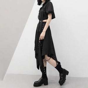 Irregular Techwear Skirt