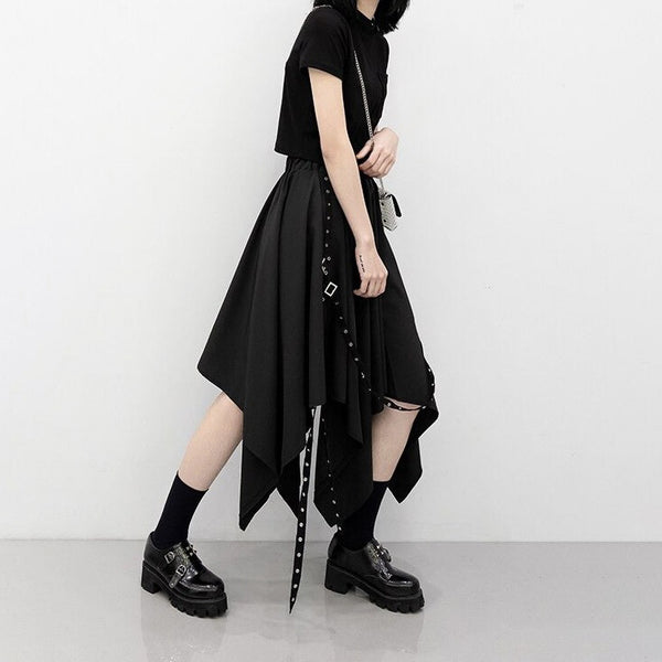 Irregular Techwear Skirt | CYBER TECHWEAR®