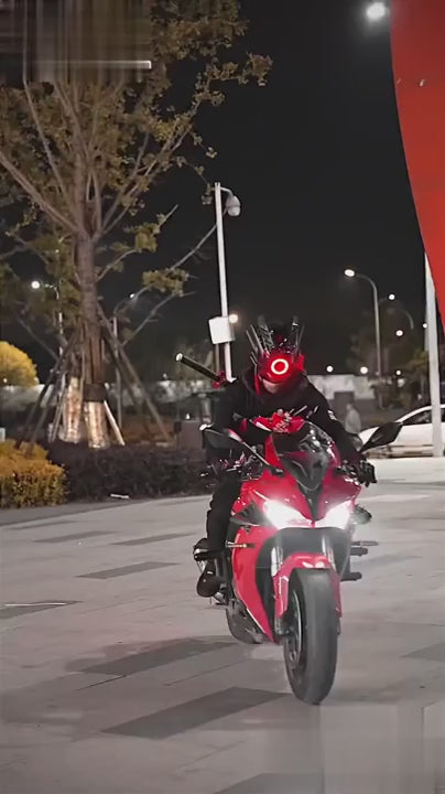  Cyberpunk Biker Helmet | CYBER TECHWEAR®