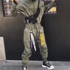 Embroidered Techwear Jumpsuit