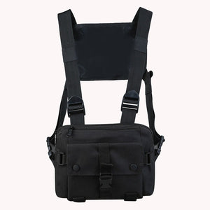 Black Utility Chest Bag | CYBER TECHWEAR®