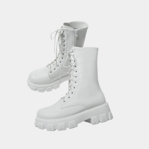 White Techwear Boots