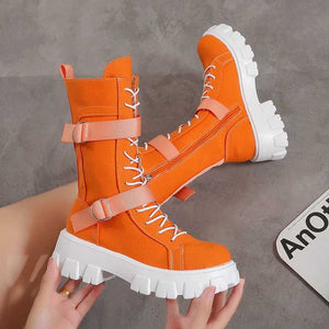 Orange Boots Techwear