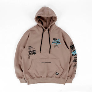Brown Techwear Hoodie