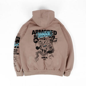 Brown Techwear Hoodie