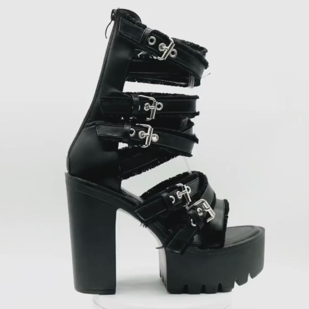 Goth Techwear Sandals