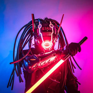 Cyber Bar Cyberpunk maska-helma Samuraj – Cyber Techwear