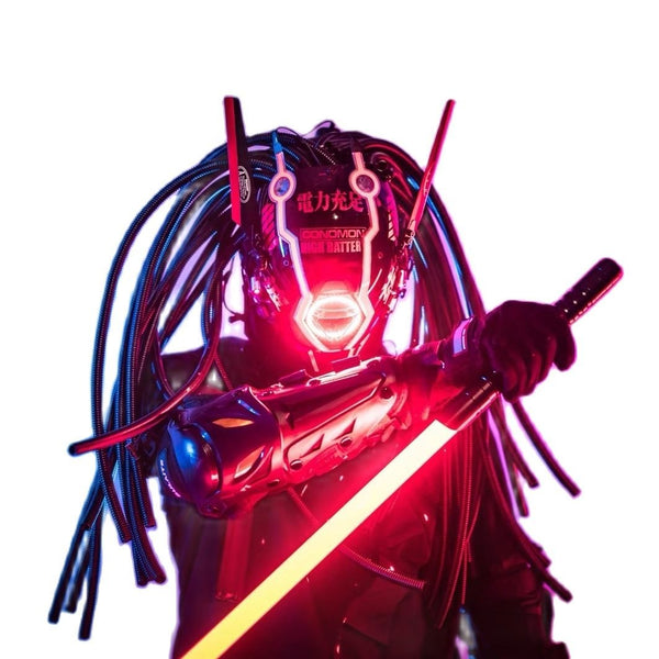 Cyberpunk Samurai Mask Helmet | CYBER TECHWEAR®
