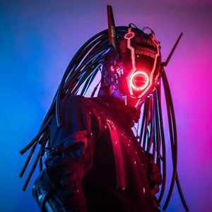 Cyberpunk Samurai Mask Helmet | CYBER TECHWEAR®