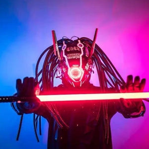 Cyberpunk Samurai Mask Helmet | CYBER TECHWEAR®