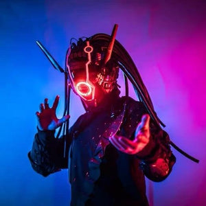 Cyberpunk Samurai Mask Helmet | CYBER TECHWEAR®
