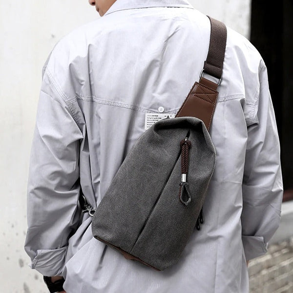 Grey Techwear Sling Bag