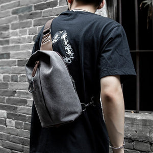 Grey Techwear Sling Bag