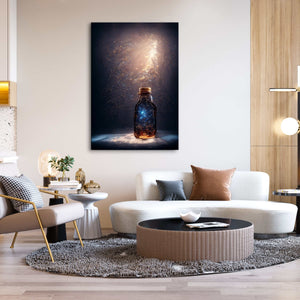 Cosmos Jar Canvas Print