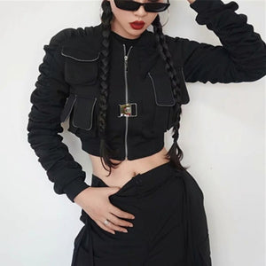 Techwear Crop Jacket