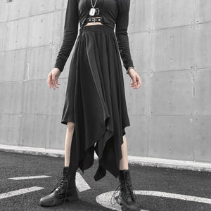 Black Techwear Skirt