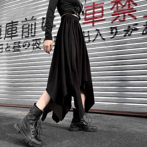Black Techwear Skirt